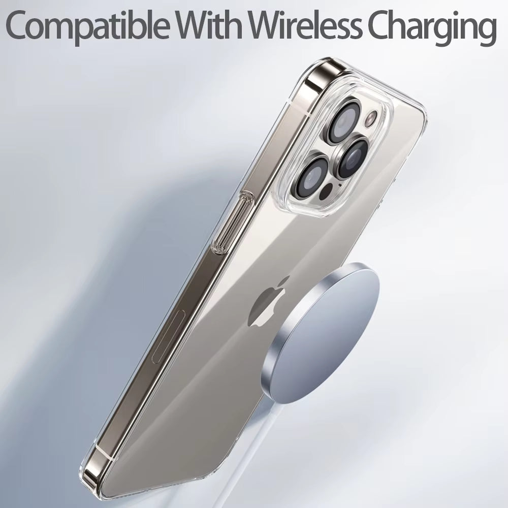 Luxury Transparent Case for Iphone 16 15 11 12 13 14 Pro Max Soft TPU Silicone for Iphone XR XS Max 8 plus Back Cover Clear Case