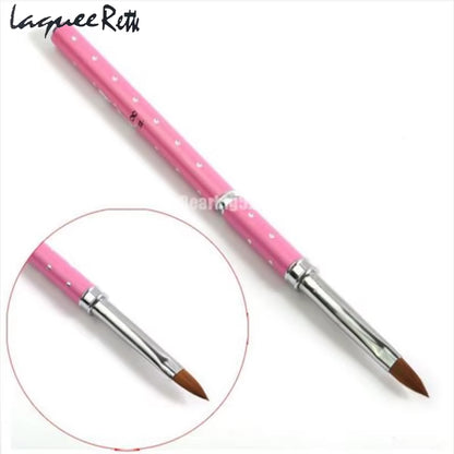 1Pcs No.2/4/6/8/10 Nail Art Brushes Manicure Tool Red Handle Pure Acrylic Kolinsky Sable Brushes Painting Nail Acrylic Brush